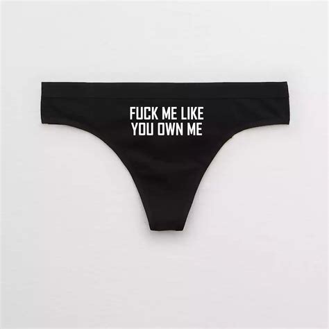 Fuck Me Like You Own Me Thong Celestial Red Shop