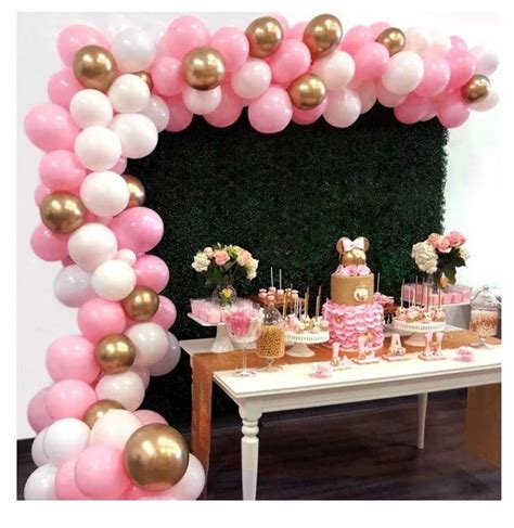 Compartilhar 59 Imagem Arco De Bexiga Rosa E Dourado Br Thptnganamst