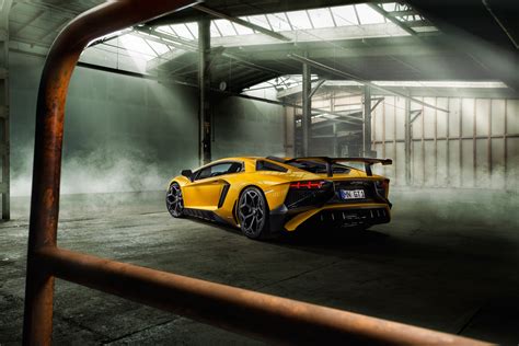 805485 4k Aventador Lp 750 4 Sv Novitec Torado Lamborghini Back View Yellow Rare Gallery