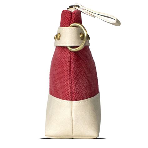 Canvaspu Loop Handle Mufubu Red And White Canvas Pouch Sizedimension 28517cm At Rs 620 In Noida