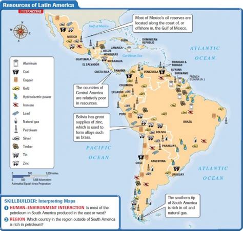 South America Natural Resources Map Wind Map