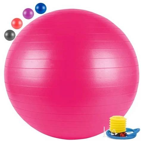 Anti Burst Yoga Exercise Gym Ball With Foot Pump Pvc Gym Ball Polyvinyl Chloride Gym Ball