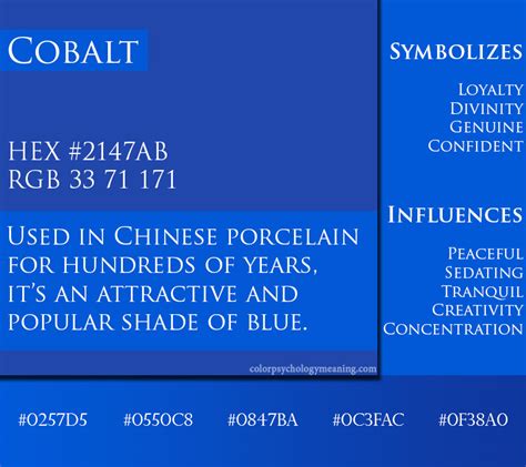 Color Cobalt Meaning And Personality