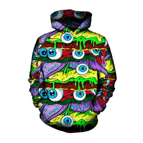 Soshirl Circle Eye 3d Hoodie Cute Anime Colorful Outfit Funny Cool