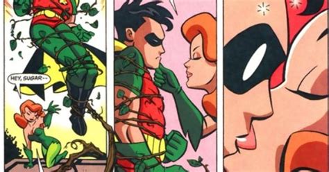 Poison Ivy Kissing Robin Dc Villains Pinterest Robins Ivy And