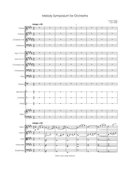 Melody Symposium For Orchestra By Jordan Grigg Digital Sheet Music
