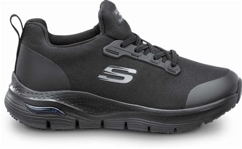 Sr Max Ssk8436blk Skechers Arch Fit Leslie Womens Alloy Toe Slip