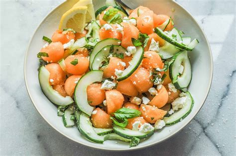 Cantaloupe Cucumber Salad Recipe This Healthy Table