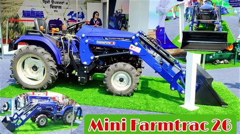Mini Farmtrac Atom 26 Farmpower Loader 4x4 Mini Tractor Youtube