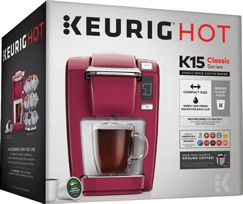 Best Buy Keurig K Mini K15 Single Serve K Cup Pod Coffee Maker Red 119251