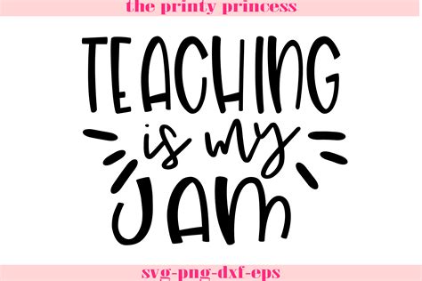 Teaching Is My Jam Svg Teacher Svg Design File