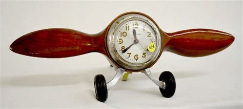 Vintage Sessions Electric Airplane Propeller Desk Clock Price Guide