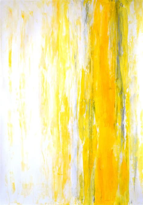 Yellow Original Abstract Art Painting Contemporary Abstract Painting