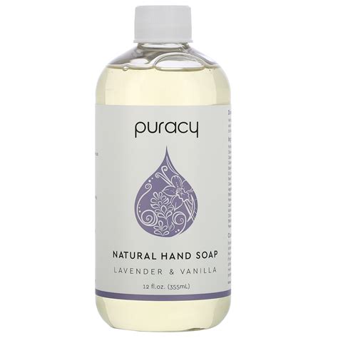 Puracy Natural Hand Soap Lavender And Vanilla 12 Fl Oz 355 Ml Iherb