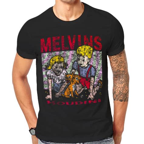 Melvins Rock Band Camisetas Cool Black Metal Punk Mejor Estampado