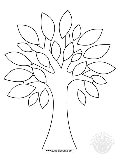 Scarica in meno di 30 secondi. Albero da colorare - TuttoDisegni.com