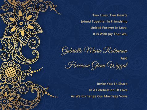 Indian Wedding Card Template
