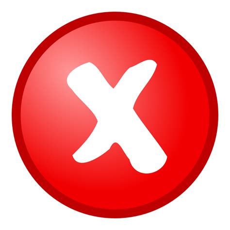 OnlineLabels Clip Art - Red Cancel Icon gambar png