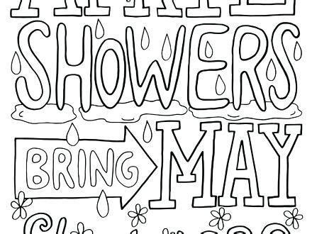 Download and print these april showers bring may flowers coloring pages for free. April Showers Bring May Flowers Coloring Page at ...