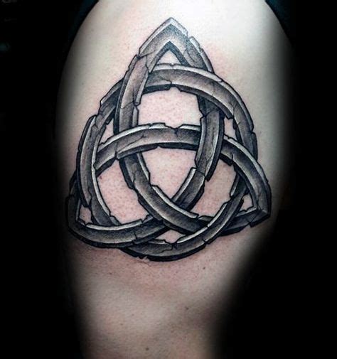 100 Celtic Knot Tattoos For Men Interwoven Design Ideas Triquetra