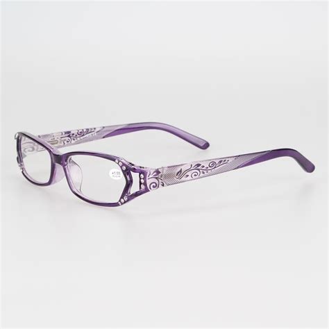 Purple Rhinestone Flower Reading Glasses 1 00 1 25 1 50 1 75 2 0 3 0 4 0 Reading