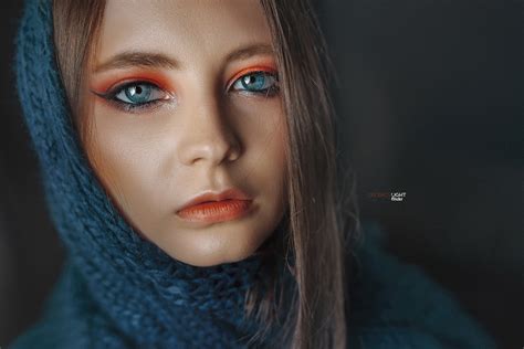 Download Lips Makeup Portrait Hair Face Eva Lapenko Woman Model 4k Ultra Hd Wallpaper By