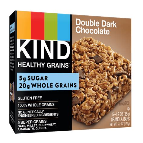 Kind Healthy Grain Bars Double Dark Chocolate Granola Bars Gluten