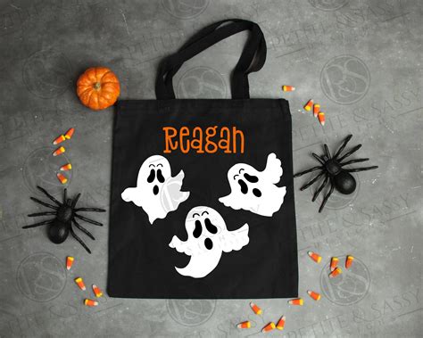 Ghostly Trio Trick Or Treat Bag Trick Or Treat Bags Treat Bags