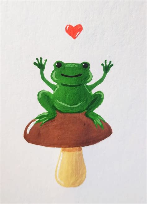 Cute Frog Frog Art Cute Paintings Frog Drawing