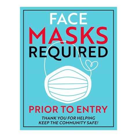 No physical item is sent. Face Masks Required Prior To Entry Sign
