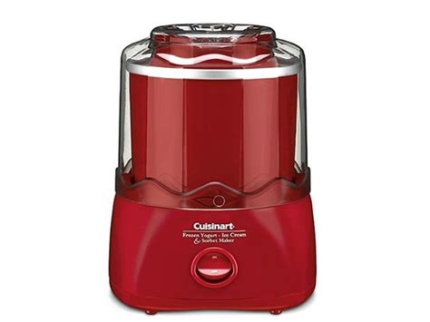 Just 85 calories & 8g+ of protein! Cuisinart 1-1/2 Qt Ice Cream Maker Red