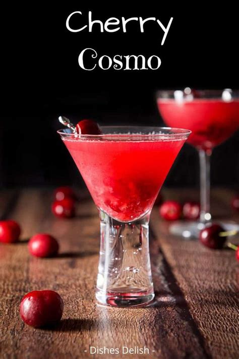 This Cherry Cosmo Cocktail Which Comes In A Glorious Red Color Thats Easy On The Eye Is Super