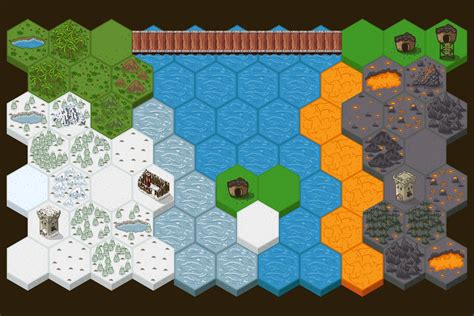 Tactical Strategy 2d Game Tile Set