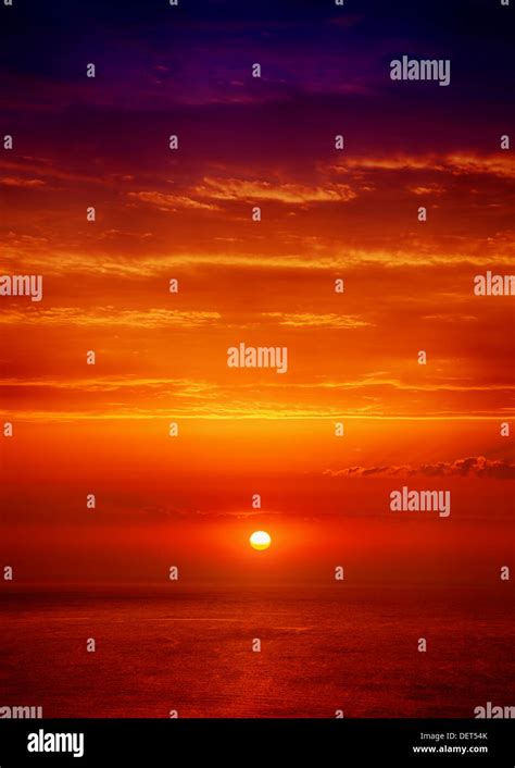 Beautiful Sunrise Over The Sea Hdr Image Stock Photo Alamy