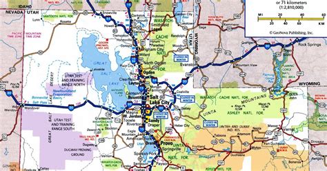 Utah Highway Map Gadgets 2018