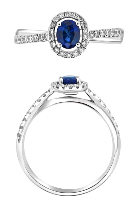Halo Engagement Rings Ring Collections Sapphire Ring Wedding Ideas