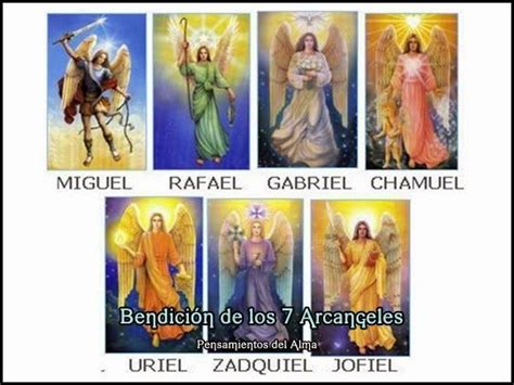 Pensamientos Del Alma Bendicion De Los 7 Arcangeles Arcángeles