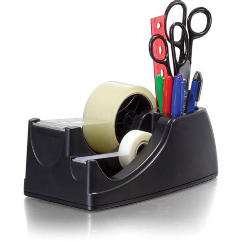 Officemate Heavy Duty Weighted 2-in-1 Tape Dispenser, Recycled,Black ...