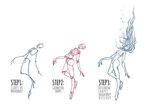 Floating Poses Drawing Reference And Sketches For Artists