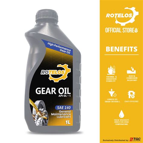 Rotelos Gear Oil Sae 140 Api Gl 1 1liter Shopee Philippines