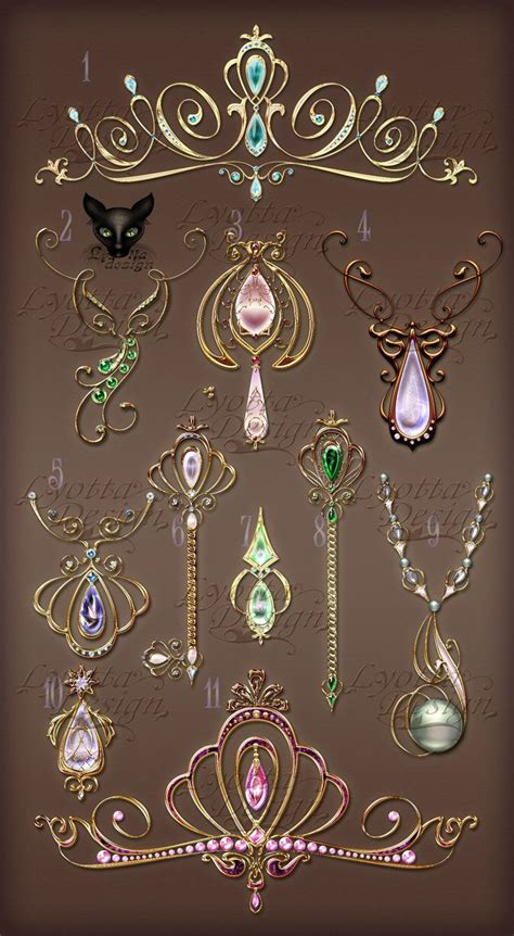 Jewelry Design Gold Elements Diadems And Keys By Lyotta On Deviantart