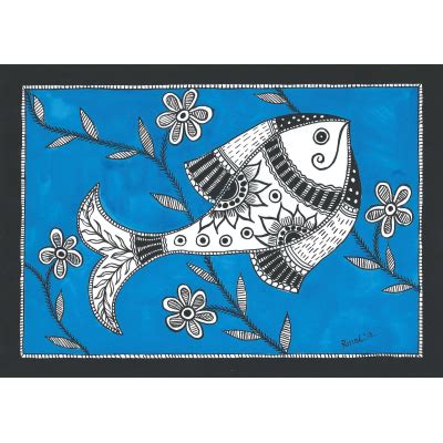 Image result for madhubani fish designs | Fish design, Madhubani art, Bottle painting