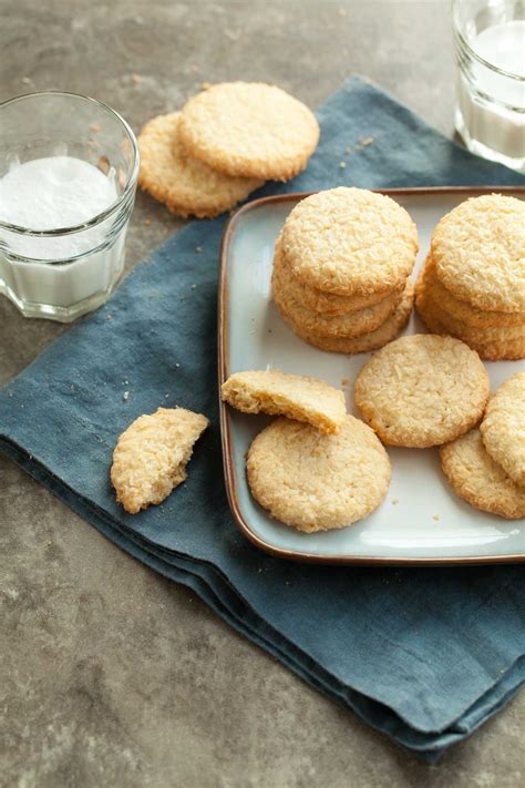 Crispy Coconut Cookies Paleo Vegan Recipe Coconut Cookies