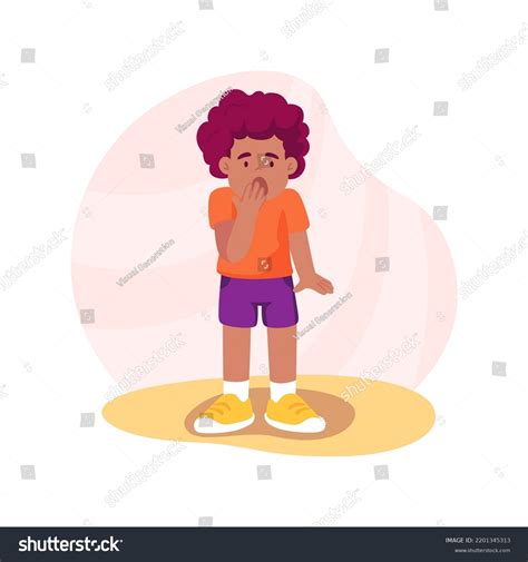 Excitement Isolated Cartoon Vector Illustration Exited Stock Vector