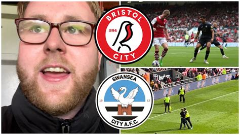 Bristol City 1 1 Swansea City Unreal Scenes And Limbs As Angry Fans Invade Pitch Match Vlog