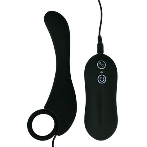 Vibrating Silicone Probe Curved Personal Massager For Men