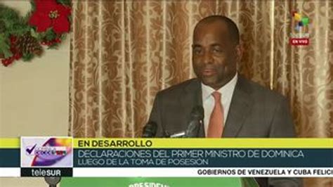 roosevelt skerrit juramenta como primer ministro de dominica vídeo dailymotion