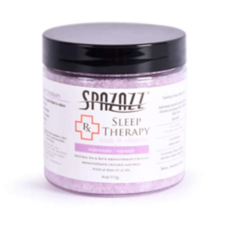 spazazz rx therapy range spa crystals sleep therapy hot tub village