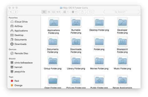 Mac Os X Folder Icons By Bananaeee On Deviantart