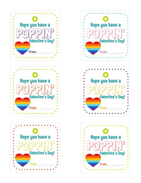 Have A Poppin Valentine's Day Free Printable
